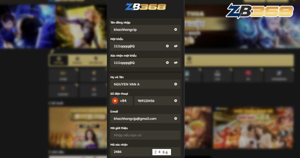Hướng Dẫn Đăng Ký ZB368: Tạo Tài Khoản Đá Gà Trong 2 Phút